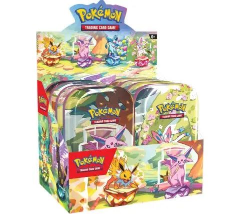 Prismatic Evolutions Mini Tin Display