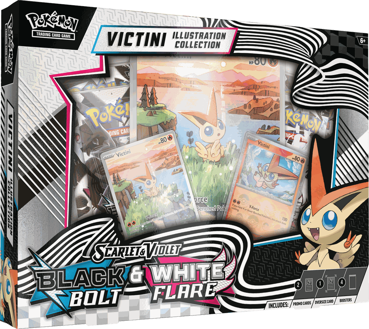 Pokémon Scarlet & Violet - SV10.5 Black Bolt & White Flare Illustration Collection Victini