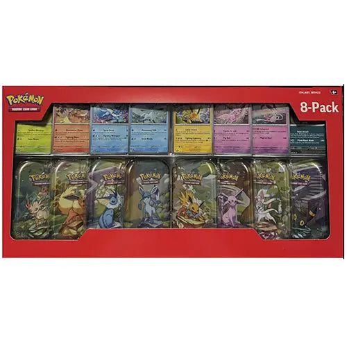 Prismatic Evolutions Mini Tin Box 8-Pack