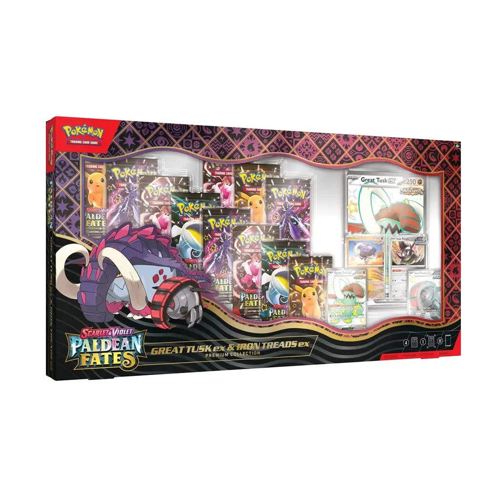 Pokemon Paldean Fates Great Tusk & Iron Treads Box