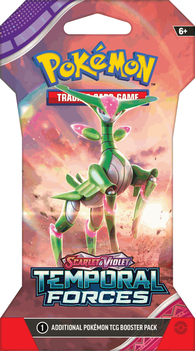 Pokémon - Scarlet & Violet - Temporal Forces - 1x Sleeved Boosterpack - Pokémon Kaarten