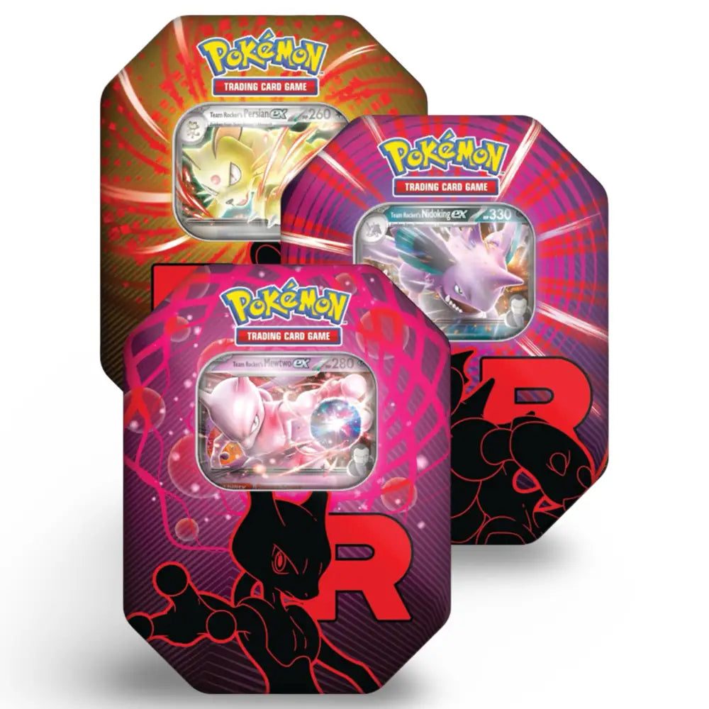 Destined Rivals Team Rocket's Mewtwo ex Tin