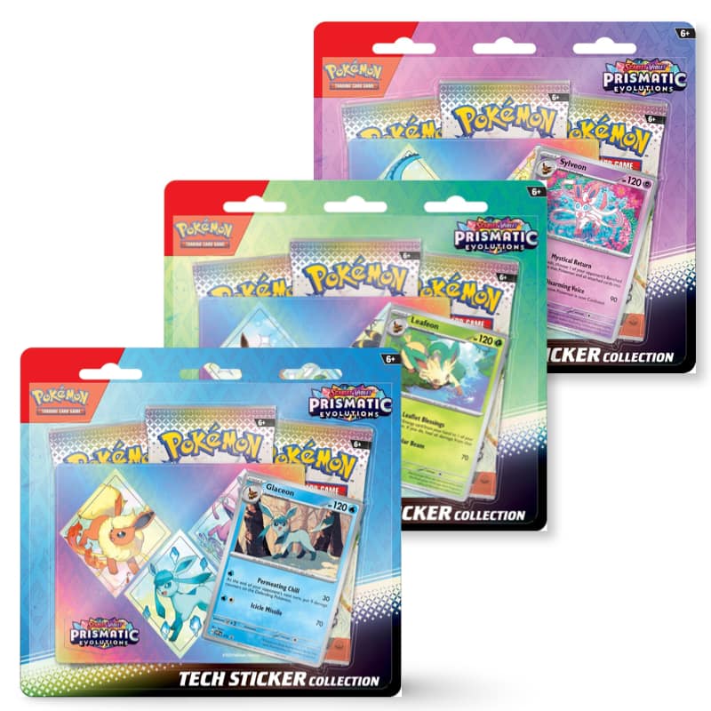 Prismatic Evolutions Tech Sticker Collection Leafeon