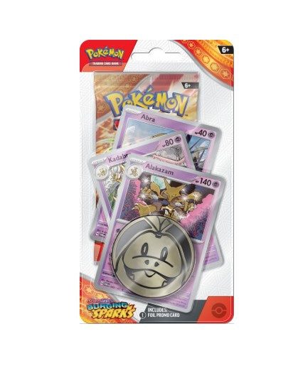 Pokémon - Scarlet & Violet - Surging Sparks - Premium Checklane Blister - Alakazam - Trading Cards