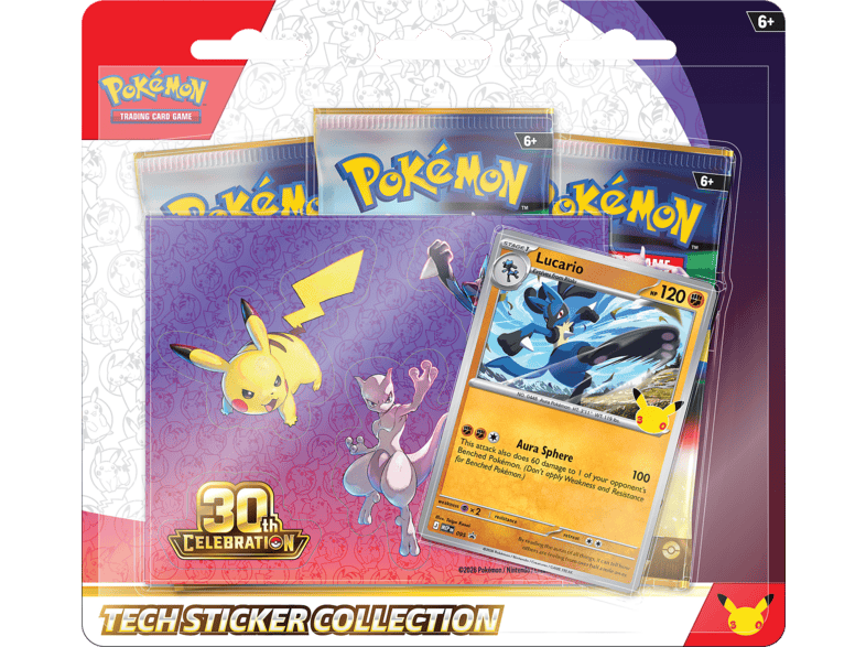 30th Celebration Tech Sticker Collection Lucario