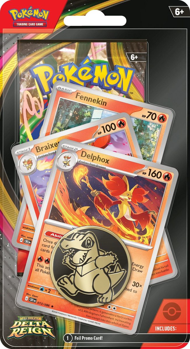 Delta Reign Premium Checklane Blister Delphox