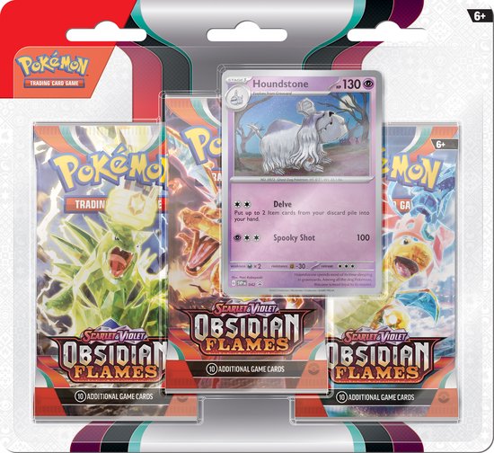 Obsidian Flames 3 Pack Blister Houndstone