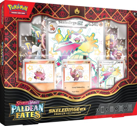 Paldean Fates Premium Collection Skeledirge ex